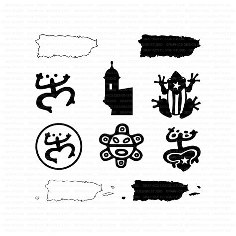 Puerto Rico SVG Bundle Taino Garita Puerto Rico Flag Coqui | Etsy in