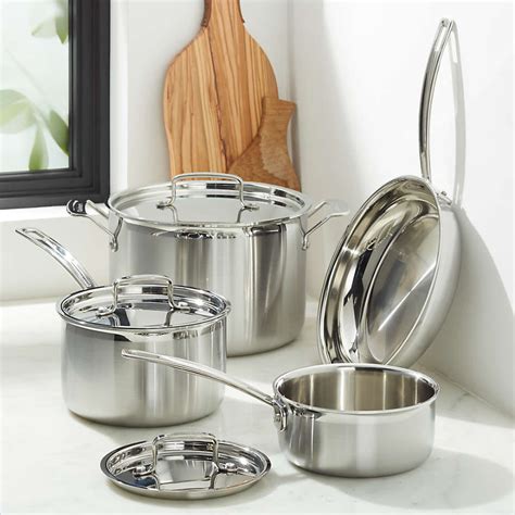 But there are 4 different sets. Cuisinart MultiClad Pro Tri-Ply Stainless Steel 7-piece ...