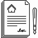 Contract Estate Icon Agreement Icons Economy Money