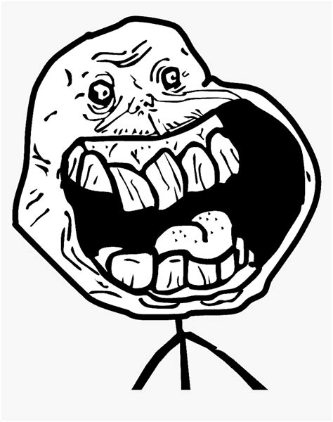 Forever Alone Clipart Troll Forever Alone Meme Face Hd Png Download