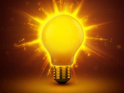 Glowing light bulb background - Textures & Backgrounds