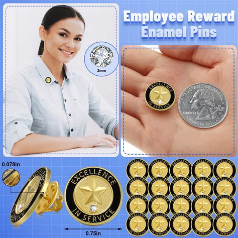 Mua Pcs Employee Of The Month Lapel Pin Inch Employee Enamel Pins Excellence In Service