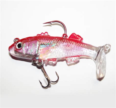 75 Gram Soft Plastic Swimbait Red Clear For 115 Aud