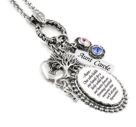 Aunt Necklace Personalized Jewelry Aunt Jewelry Ts Aunt Ts I