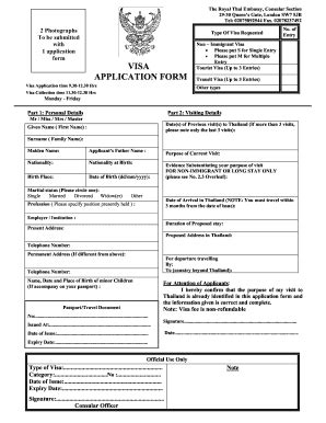 Thailand On Arrival Visa Form Filled Sample Fill Out And Sign Printable Pdf Template Signnow