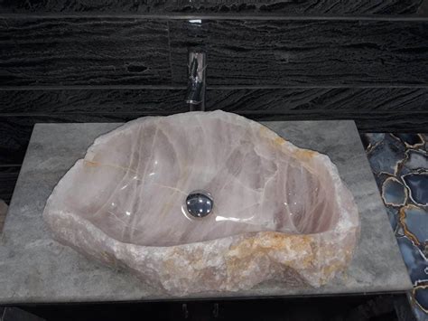 Rose Quartz Basin Stone Wash Basins The F Parrees