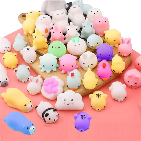 Everich Toy Stress Relief Toys Mochi Animals Squishy Toy Birthday Party