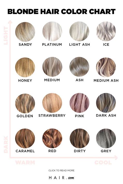 we have the ultimate blonde hair color chart for you check it out to see all the different
