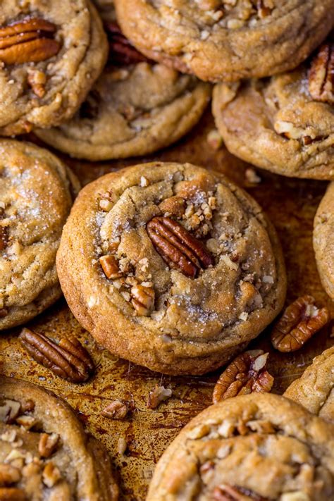 These delicate, buttery cookies, which get their crunchy texture from toasted pecans and a sugar these are sooooo easy to make and tasty too. Brown Butter Pecan Cookies are thick, chewy, and crunchy!