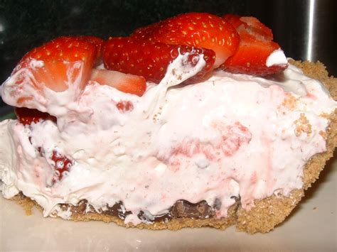 Simply Red Strawberries And Cream Pie