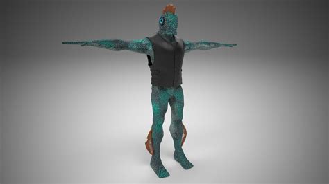 Fishman Character Design And Rig On Behance