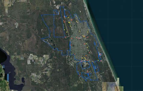 New Palm Coast Gis Mapping Features Show Development Capital Projects