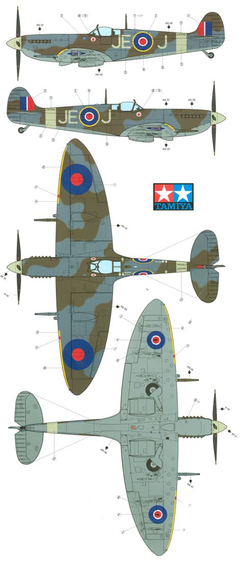 Supermarine Spitfire Mkix Raf Camouflage Color Profile And Paint Guide