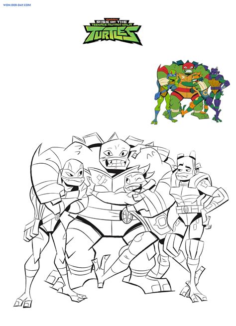 Dibujos De Tortugas Ninja Para Colorear Para Imprimir Gratis