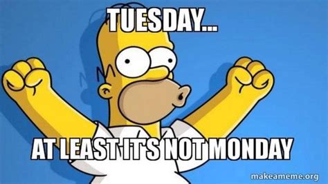 101 Funny Tuesday Memes When You Re Happy You Survived A Workday Citas Simpsons Memes Lectores