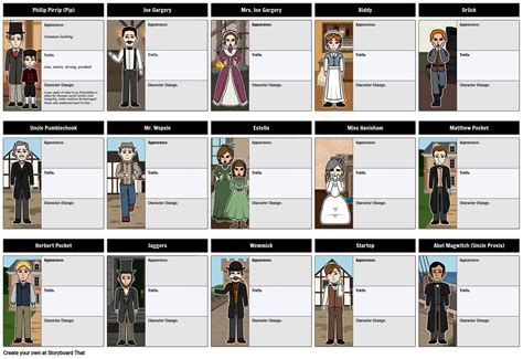 Great Expectations Characters Storyboard By Rebeccaray