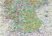 Map of Southern Germany (Region in Gemany) | Welt-Atlas.de