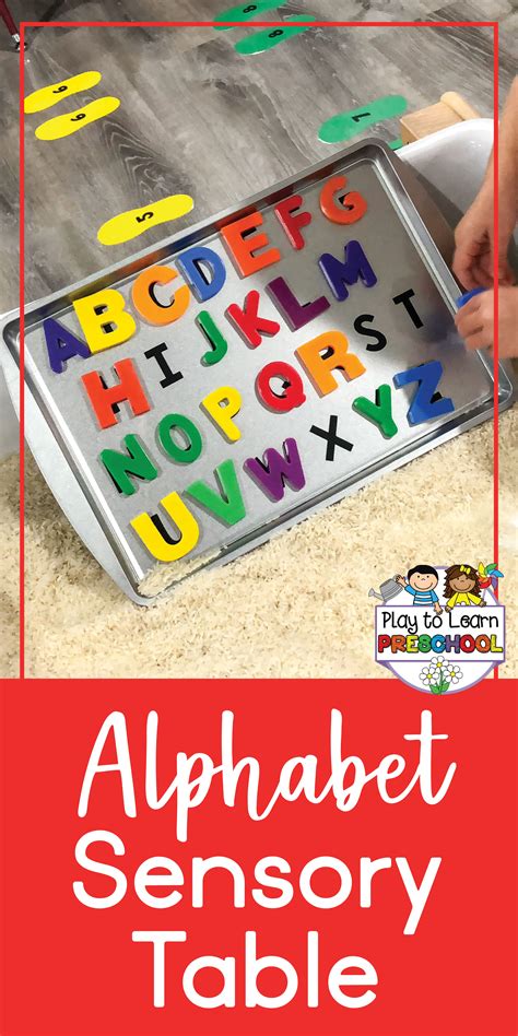 Alphabet Matching Literacy In The Sensory Table Alphabet Activities