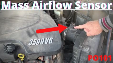 How To Clean Or Replace Mass Airflow Sensor Chevy Impala Youtube