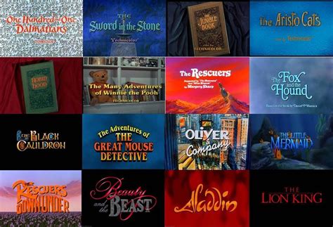 Disney Opening Titles In Movies Part 2 By Dramamasks22 On Deviantart