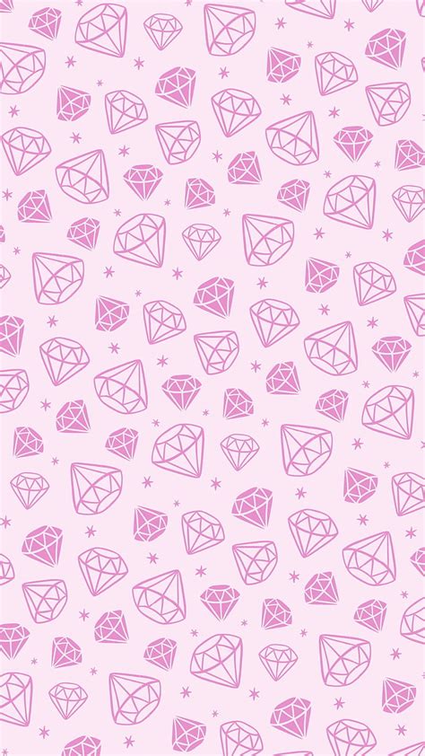 Diamonds Pattern Pink Hd Phone Wallpaper Peakpx