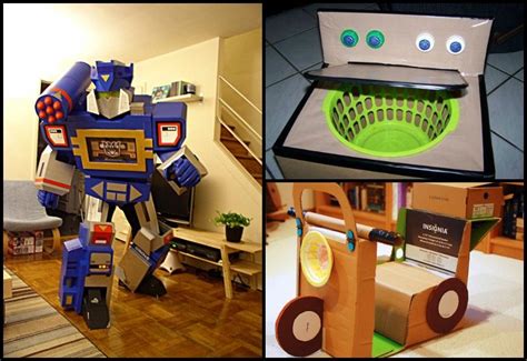 8 Awesome Cardboard Boxes Transformation That Will Blow Your Kids