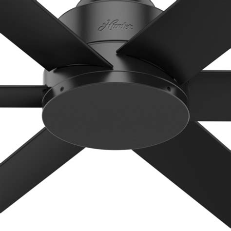 Hunter dempsey low profile indoor / outdoor ceiling fan with led light and remote control, 44, fresh white. Hunter 59613 44 in. Kennicott Matte Black Outdoor Ceiling ...