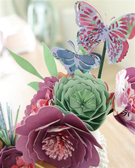 Paper Crafted Watercolor Floral Paper Flowers By Nataliemalanstudio