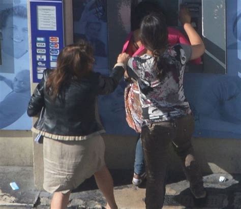 French Woman Gets Robbed At An Atm In Broad Daylight 10 Pics