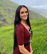 Miss Denmark wearing the Faroese national costume