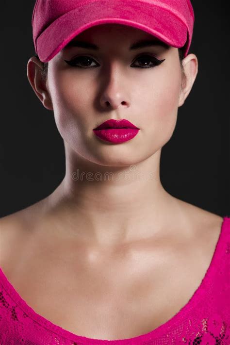 Fashion Woman In Pink Stock Photo Image Of Female Background 36229092
