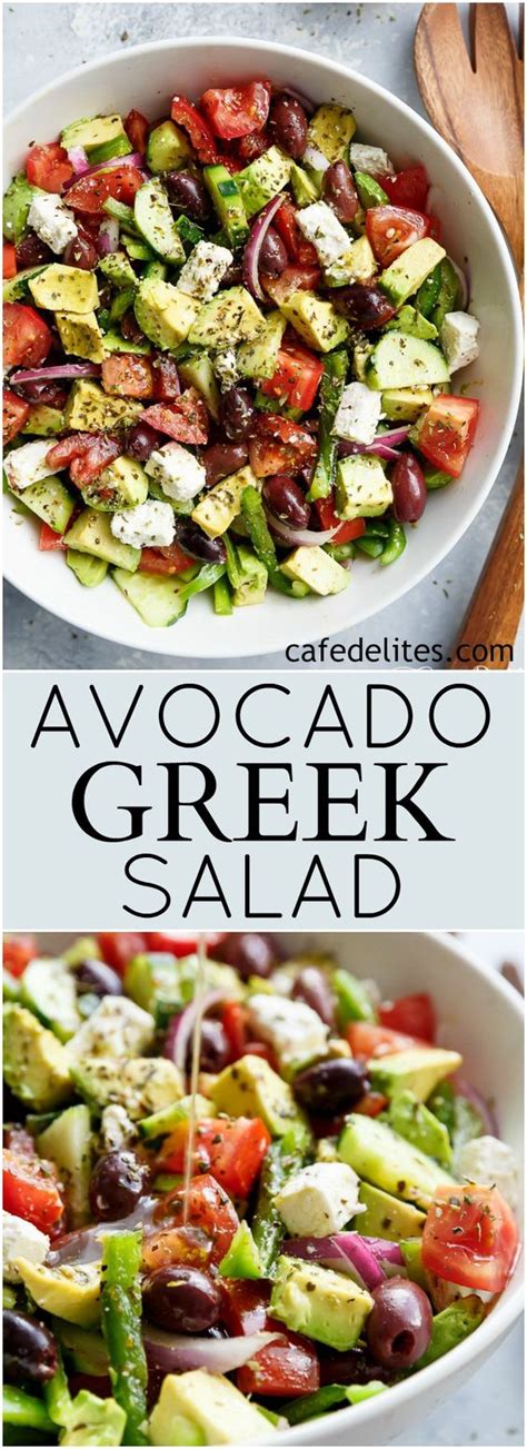 Easy Avocado Greek Salad Recipes Cucina De Yung