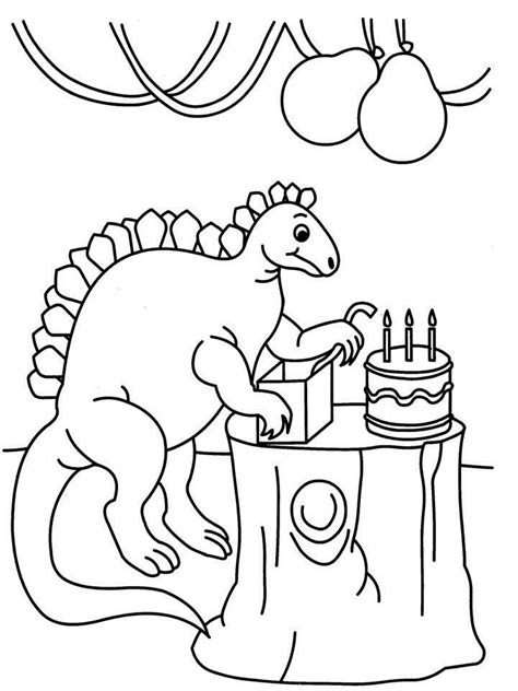 By best coloring pagesjuly 30th 2013. Dinosaur Birthday Coloring Pages at GetDrawings | Free ...