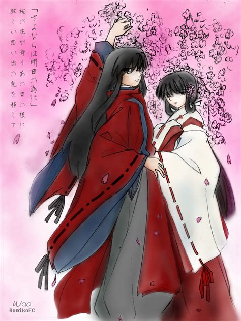 Sakura Kikyou To Inuyasha By Waochan On Deviantart