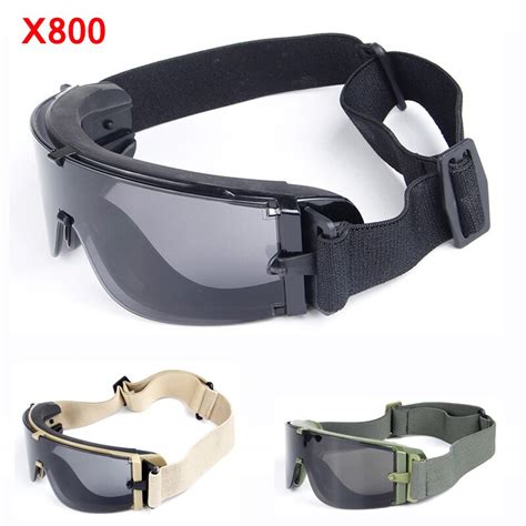 X800 Military Tactical Glasses Army Paintball Airsoft Goggles Shooting Hunting Wargame Eyewear