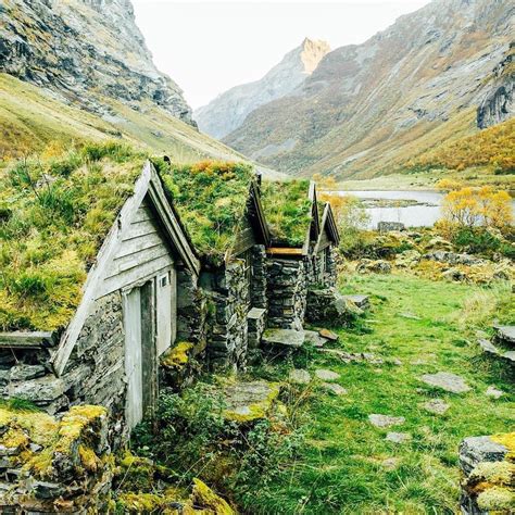 Nature Houses In Urke More Og Romsdal Norway Photo By