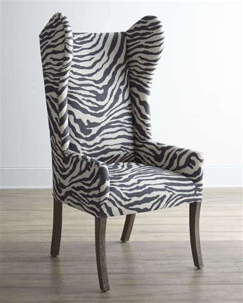 Find dining chairs in canada | visit kijiji classifieds to buy, sell, or trade almost anything! Kayla Zebra-Print Wingback Chair | Neiman Marcus