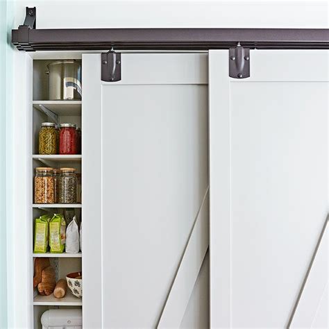 Sliding Pantry Doors Slide And Hide Conceal A Well Stocked Pantry