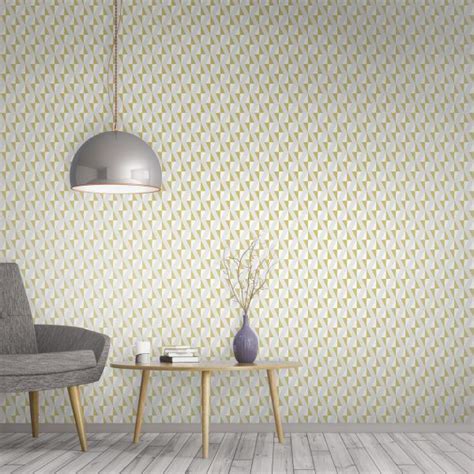 Mustard Wallpaper High End Geometric Wallpaper Surface House