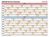 School Calendars 2023/2024 - Free Printable Word templates