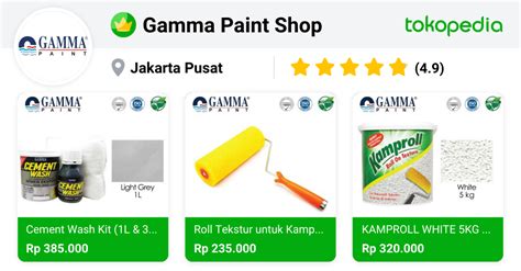 Gamma Paint Shop - Sawah Besar, Kota Administrasi Jakarta Pusat | Tokopedia