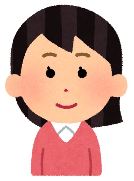 笑う女性のイラスト（5段階） かわいいフリー素材集 いらすとや