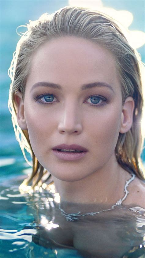 Blue Eyes Swimming Beautiful Jennifer Lawrence