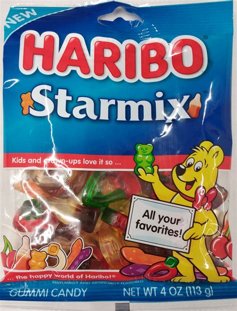 Haribo Starmix Gummy Candy Bag 4 Oz
