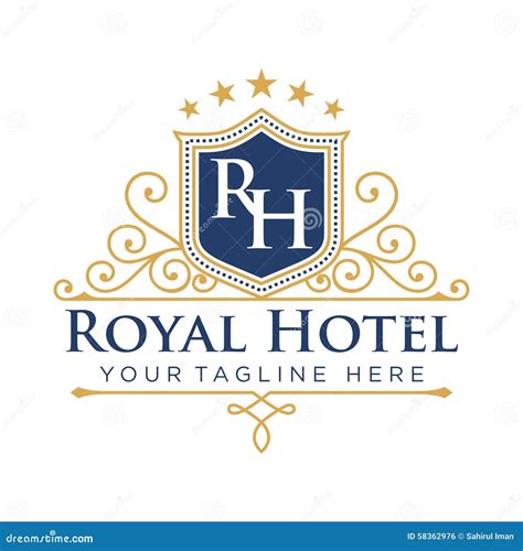 Hotel Logo Template Illustrazione Vettoriale Illustrazione Di