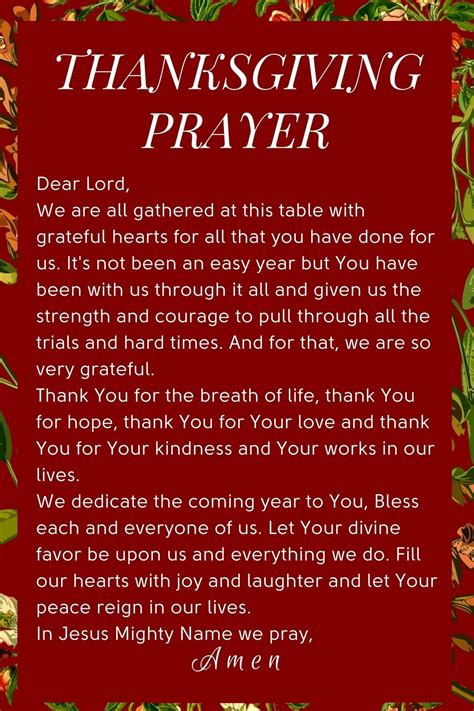 30 best thanksgiving prayer to get you in the grateful spirit