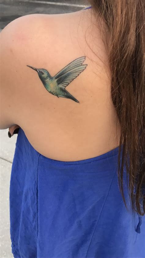 Hummingbird Tattoo Bird Tattoo Small Tattoo With Detail Finally Got