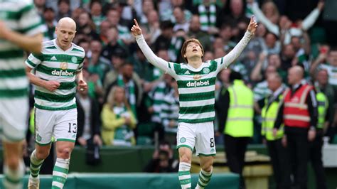 Celtic 3 2 Rangers Kyogo Double In Old Firm Battle Helps Bhoys Close