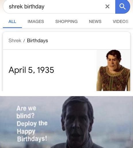 Happy Birthday Shrek Meme