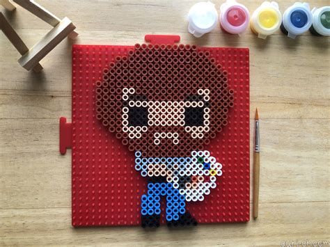 Perler Bead Bob Ross Curi Oh